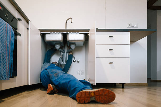 Professional Drain Cleaning technician working in River Edge, NJ